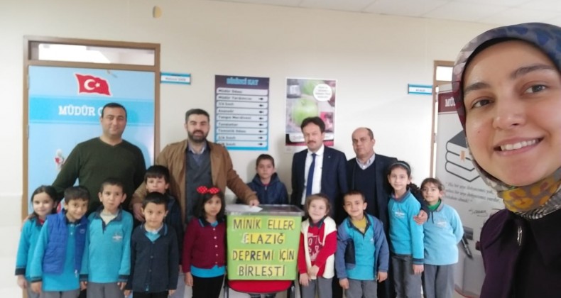 KIRIKHAN’LI MİNİK ELLER ELAZIĞ DEPREMİ İÇİN BİRLEŞTİ