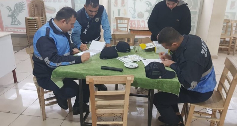 ZABITA İÇİŞLERİ BAKANLIĞININ GENELGESİ DOĞRULTUSUNDA KAPATMA UYARISI ÇALIŞMASI YAPTI