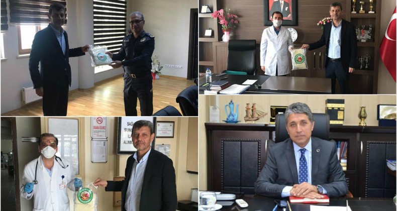 BAŞKAN YAVUZ, SAĞLIK – EMNİYET ÇALIŞANLARINA VE DİYALİZ MERKEZİNE MASKE DAĞITIMI YAPTIRDI