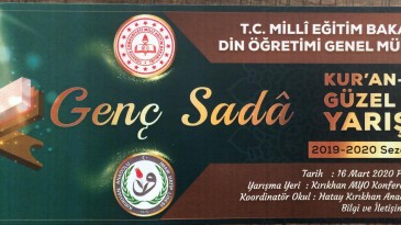 “GENÇ SADA” KURAN´I KERİM´İ GÜZEL OKUMA BÖLGE FİNALİ KIRIKHAN’DA