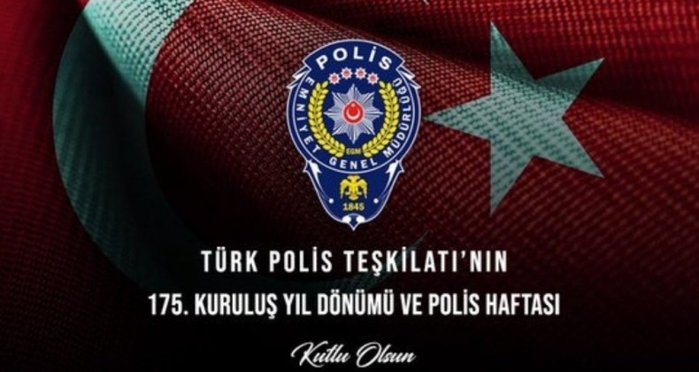 Vali Rahmi Doğan’ın 10 Nisan Polis Teşkilatı’nın kuruluş günü mesajı