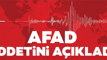 HATAY’DA KORKUTAN DEPREM