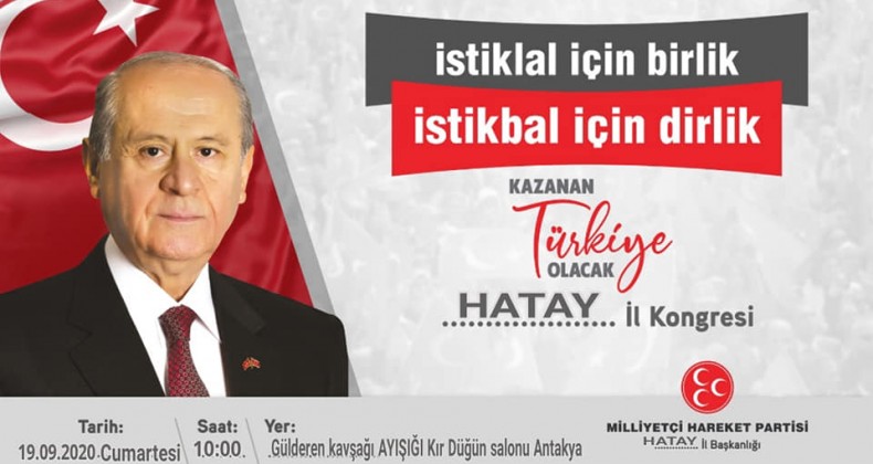 MHP İL KONGRESİ 19 EYLÜL’DE  YAPILACAK