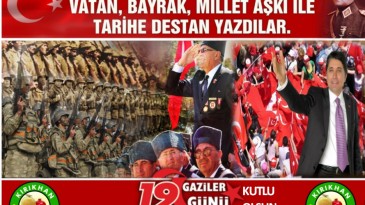 BAŞKAN YAVUZ; “19 EYLÜL GAZİLER GÜNÜMÜZ KUTLU OLSUN”