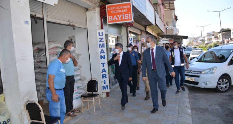 KAYMAKAM ARSLAN VE BAŞKAN YAVUZ DENETİM ÇALIŞMALARINA ARA VERMEDEN DEVAM EDİYOR