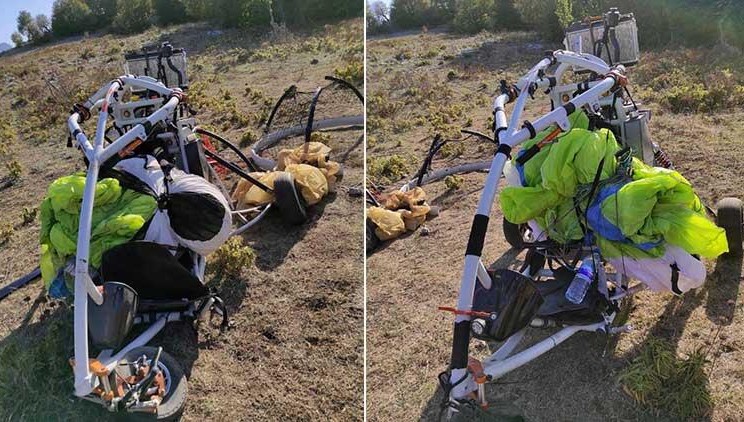 İşte teröristlerin Amanoslar’a geldiği paramotor