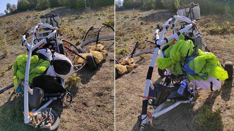 İşte teröristlerin Amanoslar’a geldiği paramotor