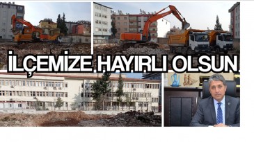 BAŞKAN YAVUZ; “HÜKÜMET KONAĞI KAZI ÇALIŞMALARINA BAŞLADIK. İLÇEMİZE HAYIRLI OLSUN”