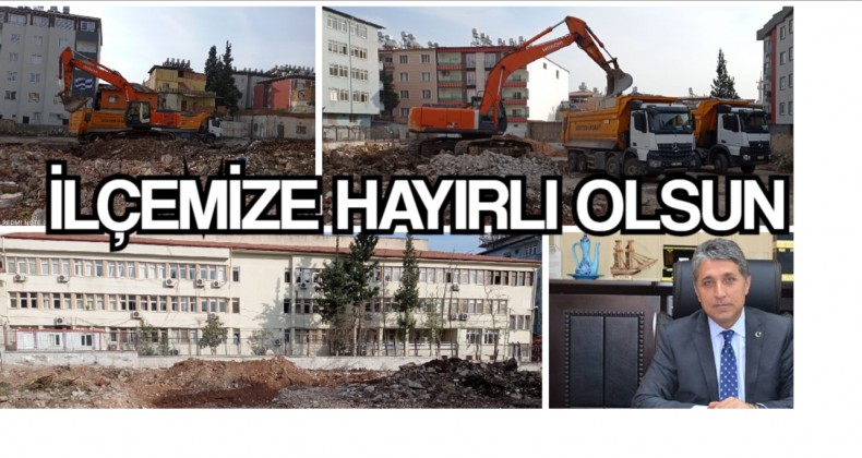 BAŞKAN YAVUZ; “HÜKÜMET KONAĞI KAZI ÇALIŞMALARINA BAŞLADIK. İLÇEMİZE HAYIRLI OLSUN”