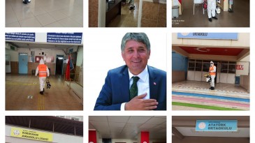 BAŞKAN YAVUZ YÜZ YÜZE EĞİTİM ÖNCESİ OKULLARDA DEZENFEKTE YAPTIRDI