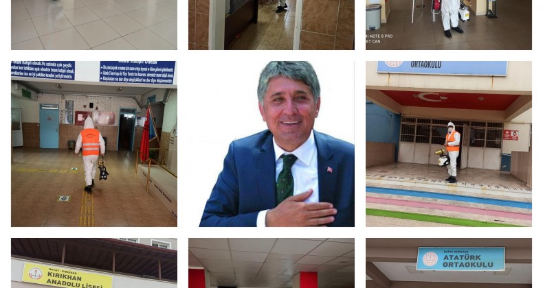BAŞKAN YAVUZ YÜZ YÜZE EĞİTİM ÖNCESİ OKULLARDA DEZENFEKTE YAPTIRDI