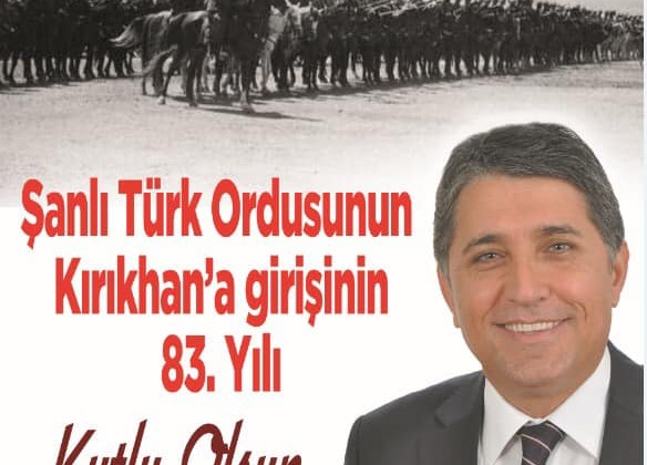 BAŞKAN YAVUZ “KIRIKHAN’IN 83.KURTULUŞ BAYRAMI KUTLU OLSUN”