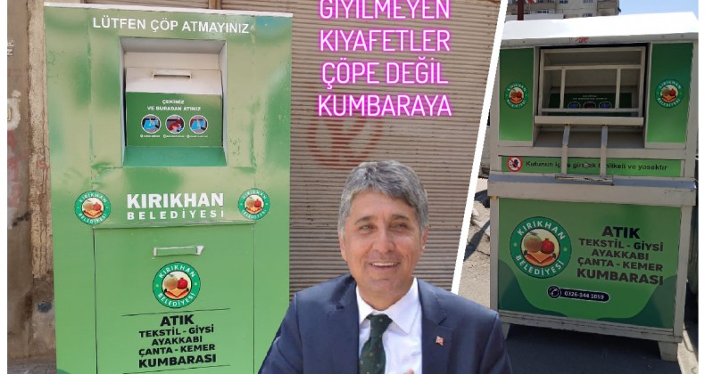 GİYİLMEYEN KIYAFETLER ÇÖPE DEĞİL KUMBARAYA
