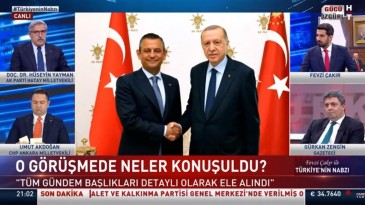 YAYMAN: ERDOĞAN-ÖZEL GÖRÜŞMESİ SİYASETEN OLUMLUDUR