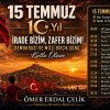 KIRIKHAN, 15 TEMMUZ’DA TEK YÜREK OLACAK