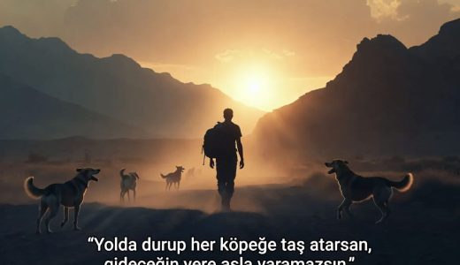 Yolda Durup Her Köpeğe Taş Atarsan…