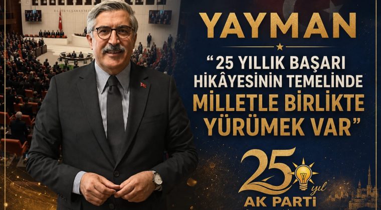 Yayman: Yeni Bir Sözleşme, Yeni Bir Hayal, Yeni Bir Başarı Öyküsü Önerme Zamanındayız”