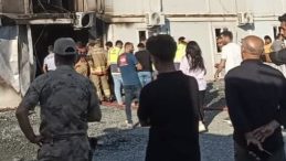 Antakya’da işçilerin kaldığı Konteyner Alanda Yangın