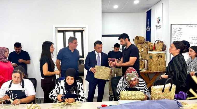 Kaymakam Yusuf Cankatar’dan Su Sümbülü İşleme Eğitim ve Tasarım Merkezi’ne Ziyaret