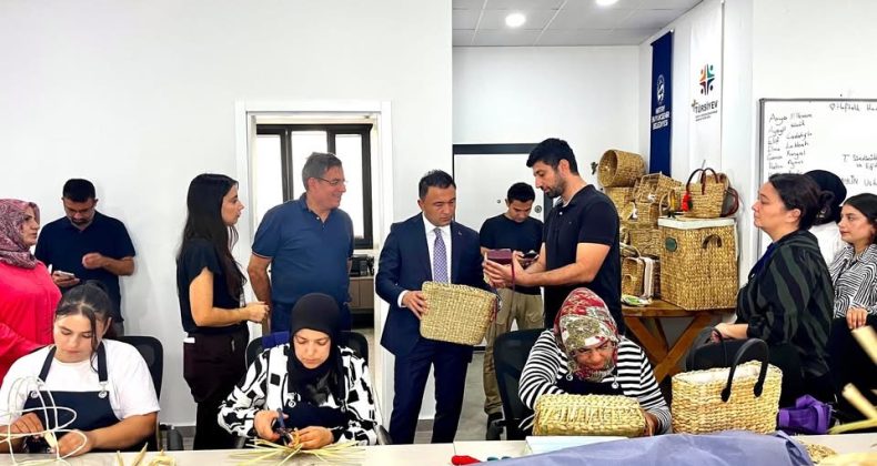 Kaymakam Yusuf Cankatar’dan Su Sümbülü İşleme Eğitim ve Tasarım Merkezi’ne Ziyaret