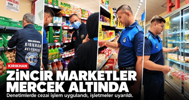ZİNCİR MARKETLER MERCEK ALTINDA: KIRIKHAN ZABITASINDAN SIKI DENETİM!