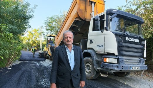 SAMANDAĞ KUŞALANI’NDA KRİTİK YOLA BETON ASFALT