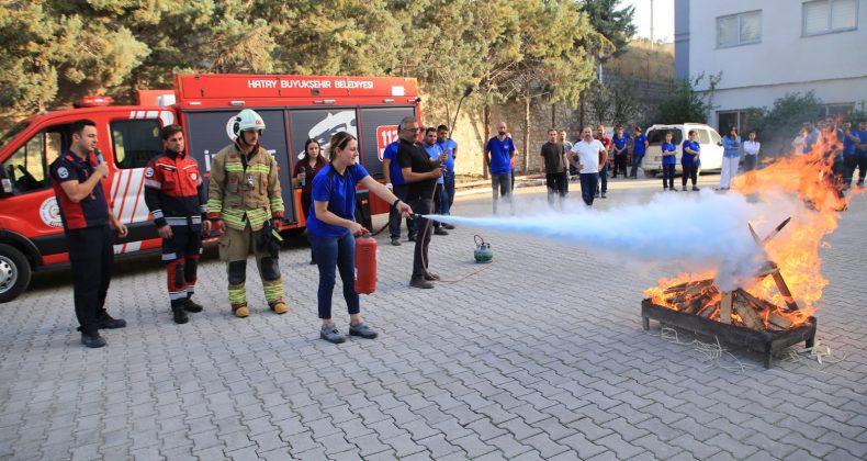 HBB, EĞİTİM VE TATBİKATLARLA YANGIN BİLİNCİ OLUŞTURUYOR