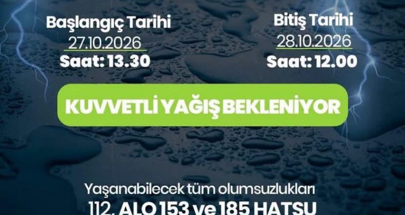 HATAY’IN KIYI KESİMLERİ İÇİN KRİTİK UYARI