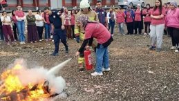 Kırıkhan’da  Yangın Eğitimi ve Tatbikatı Gerçekleştirildi