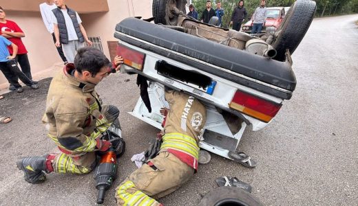 İSKENDERUN’DA TRAFİK KAZASI: 1 YARALI KURTARILDI